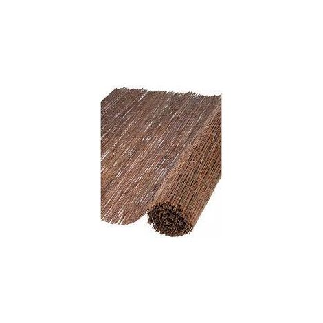 Nature – Paravent de jardin en brindilles de saule 300 x 100 cm – Épaisseur 10 mm – Opacité 70 % – Protection contre le vent et les regards indiscrets (1/5)