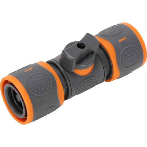 Raccord de tuyau d'arrosage, raccord rapide double à bille, adapté au raccordement au robinet du tuyau d'arrosage pour le lavage de voiture, 2 pièces (1/5)