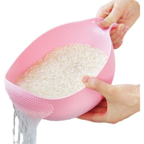 Bol Égouttoir - Bol À Riz En Plastique Avec Fonds Percés - Pour Riz Légumineuses Fruits Légumes Pâtes - Lavable Au Lave-Vaisselle - 1 Pièce (1/4)