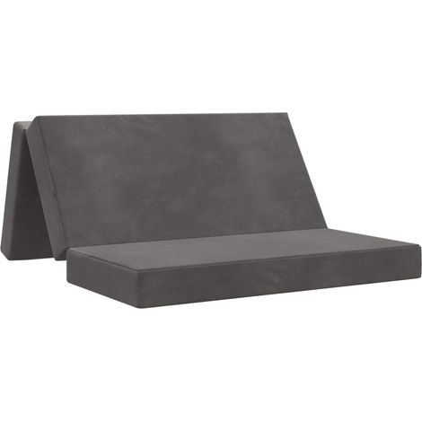 Foldable Sofa Bed 140 x 67 x 45 cm Dark Grey vidaXL (1/5)