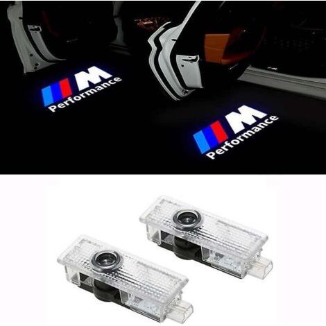 Lot de 2 projecteurs lumineux LED BMW – Projection logo au sol – Faible consommation – Installation simple sans modification