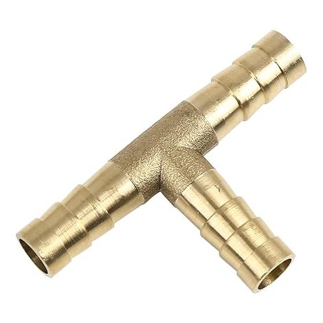 Raccord en Laiton 8mm Té 3 Voies 1pc pour Tuyau Huile Air Eau (1/5)