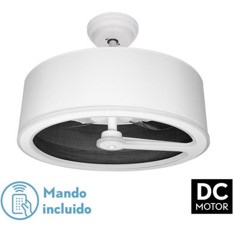 Ventilatore Tatiana DC 110W Bianco/Nero Legno 3 Pale 9350 lm 62 cm 3CCT Telecomando (1/3)
