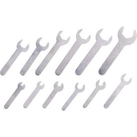 12 pezzi set di chiave piatto semplice argento combinazione di chiave piatta 1,5 mm strumento di riparazione Ultra sottile per le condizioni di spazio limitato (1/5)
