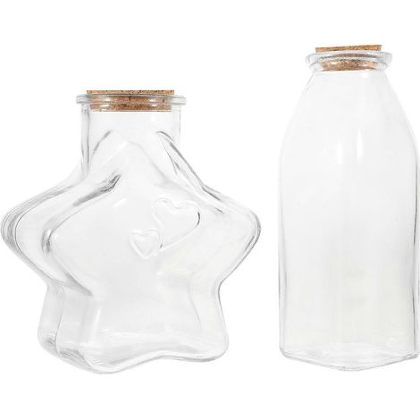 Bouteilles décoratives en verre « Vœux » (lot de 2) - Vides (1/5)