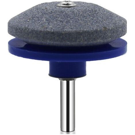 FENOPLASTICAAffûteur de lames de tondeuse à gazon - pour perceuses électriques portatives et outils de jardinage - Lot de 4, bleu (1/3)