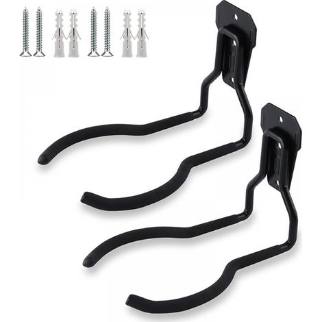 Supports Muraux Pour DéBroussailleuses, 2 Pcs De Crochet Mural Pour Coupe-Herbes, Universel Support Pour Tondeuse à Gazon, Support Mural Pour Coupe-Herbe, Outils De Jardinage Support Mural.