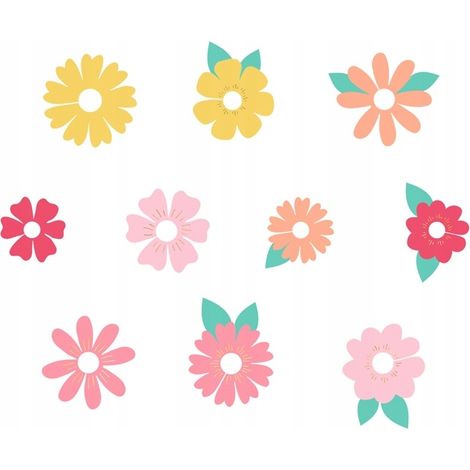 Tarjetas de mesa para vasos, Flores, surtido, 5,5-9,5 x 6-10 cm (1/3)