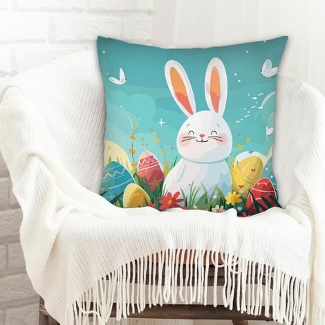 Housse de coussin décorative salon résistant au lavage pour décoration de Pâques pour la maison (1/5)