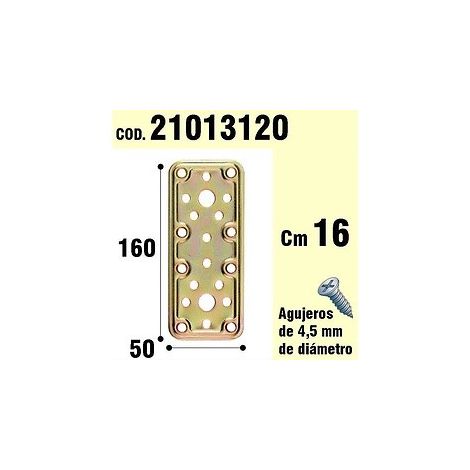 Support pour plaque de bois bichromatée 50x160 mm.