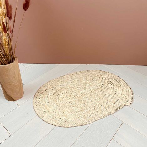 Dessous de plat ou centre de table Ovale artisanat Berbère en (1/5)