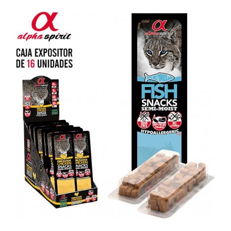 Alpha Spirit Snack Fisch fÙr Katze 16 Beutel x 35 g