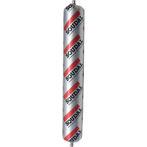 Sellador de butilo gris 600 ml Soudal butyrub (1/2)