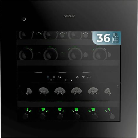 Weinkühler Cecotec grandsommelier duo 36000 touch Doppelzone 36 Flaschen (1/3)