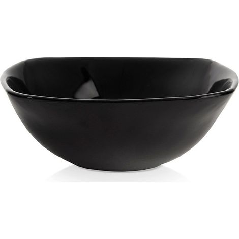 Cuenco de cristal negro LUNA 15 cm, 450 ml