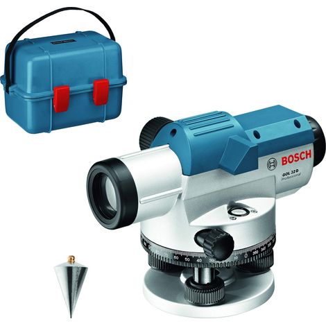 Bosch Professional Livella ottica GOL 32 D (ingrandimento 32x, unità di misura: 360 gradi, raggio d'azione: fino a 120 m, in valigetta) (1/5)