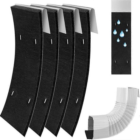 Set mit 4 Dachrinnen-Geräuschdämpfern, Regengeräuschreduzierer für Fallrohre 3,5 x 11,8 Zoll, verstellbarer Tropfeinsatz (1/5)