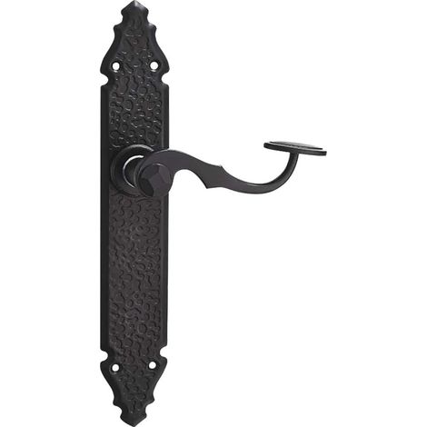 Manilla de con placa fabricadas en aluminio forjado 45x275mm color negro (incluye tornillería) (1/2)