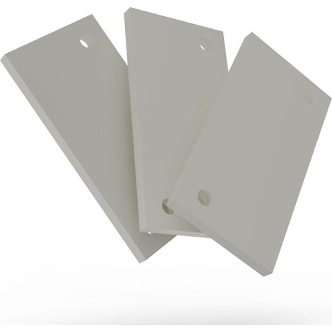 Lot de 3 Cales 10mm Aluminium Blanc Pour Pergola S et SV ORIAL Made in France (1/4)