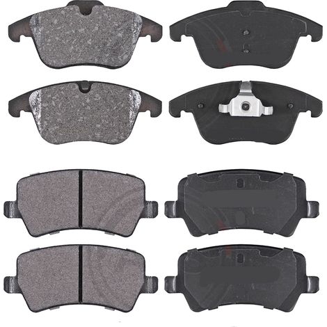 KIT PASTIGLIE FRENO ANTERIORI E POSTERIORI compatibile con VOLVO XC90 I (275) / PASTIGLIE FRENANTI AUTO OEM P 86 018  P 86 022  P 86 023,P 86 019 / SOSTITUZIONE DIRETTA / BASSA POLVERE / SILENZIOSO