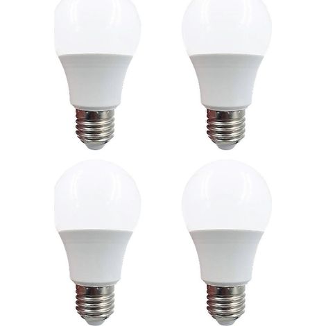 12V LED-Lampe A19 7W 3000K Warmweiß E26 Niedervolt-Leuchte für Wohnmobil, Boot, Solaranlage, netzunabhängige Hütte, 4er-Pack