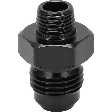6AN auf 1/8NPT Kraftstoffanschluss (gerade), Adapter aus schwarzem Aluminium 6061-T6, Hochleistungs-Kfz-Zubehör (1/5)