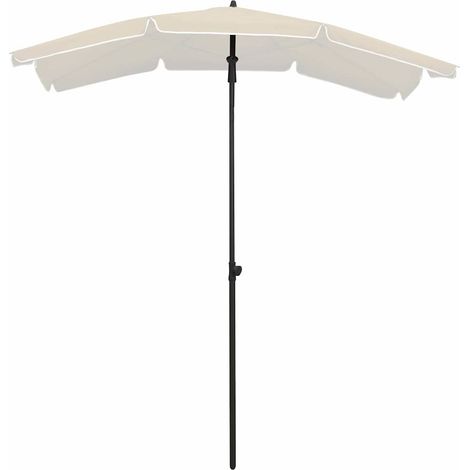 Maison Exclusive - Ombrellone da Giardino con Palo 200x130 cm Sabbia (1/5)