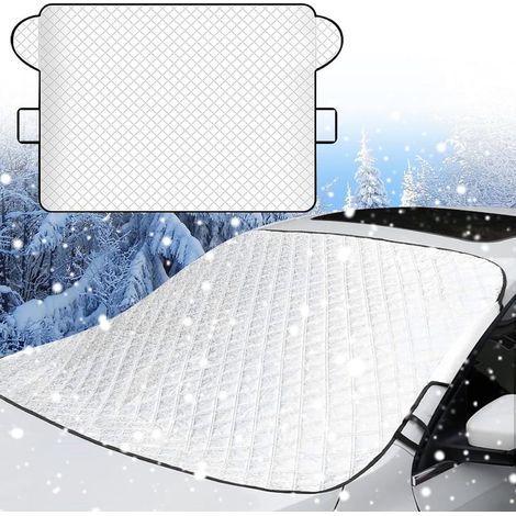 Copertura per parabrezza anteriore auto 145 x 110 cm, protezione antigelo, protezione invernale del parabrezza, contro raggi UV e calore, antigelo (1/5)