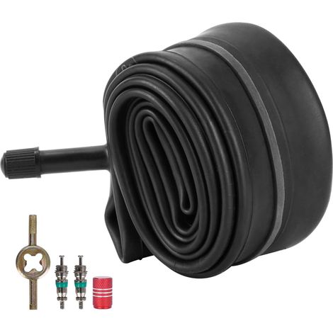 Chambre à air de 16 Pouces 16x1.75/2.125 Chambre à air avec Valve Schrader 32 mm Compatible avec 16x1.75 16x1.95 16x2.0 16x2.125 La Plupart des Chambres à air de Vélo Poussette (1/4)