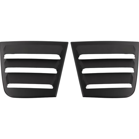 2x kratzfeste ABS-Seitenwindabweiser, Fensterlamellen, Belüftungs-Sonnenblenden, Ersatz für Dodge Charger 2011–2021, Schwarz (1/5)