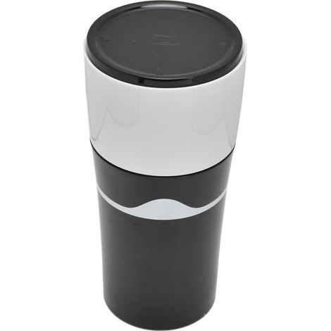 450 ml tragbare Filterkaffeemaschine für unterwegs, geeignet für K-Cup-Kapseln, Schwarz/Weiß (1/5)