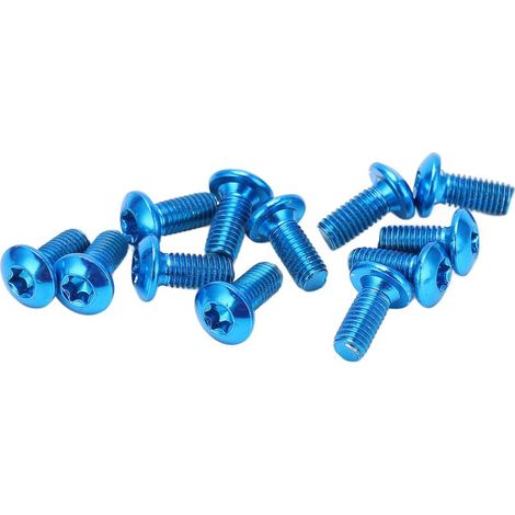 12 vis M5x11.5mm boulons de disque de frein de vélo en alliage, vis de rotor pour VTT, bleu, lot de 12 pièces (1/5)