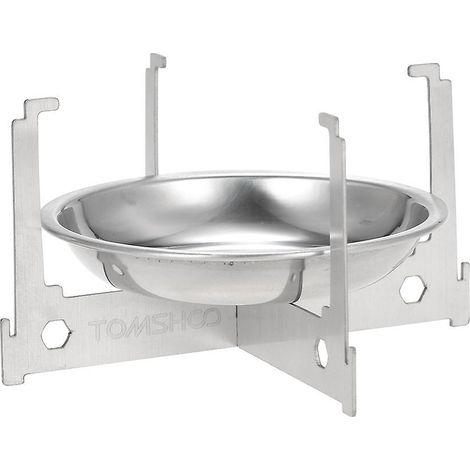 TOMSHOO Mini-Spirituskocher, ultraleichter, tragbarer Spiritusbrenner für Outdoor-Camping