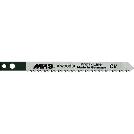 5 Lames scie Sauteuse CV (pour bois/plexi) Dents affutées croisées Conique 75/100Mm - 2.5mm