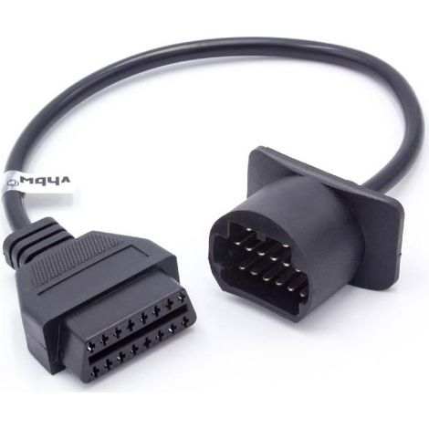 vhbw OBD Adapter 17Pin-OBD1 auf OBD2 kompatibel mit Ford - 19,3 cm