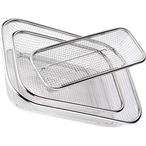 Ensemble De 3 Paniers De Rangement pour Couverts en Acier Lavables Au Lave-Vaisselle Ustensile Multifonctionnel pour (1/4)