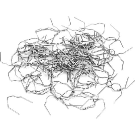 Kit di riparazione paraurti auto, 100 pezzi, 0,8 mm, punti metallici pretagliati per saldatura, kit di attrezzi per riparazione a "V" -Crezuo