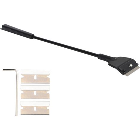 Grattoir à algues pour aquarium, petit aquarium en verre, manche long, lames remplaçables, type standard (1/5)