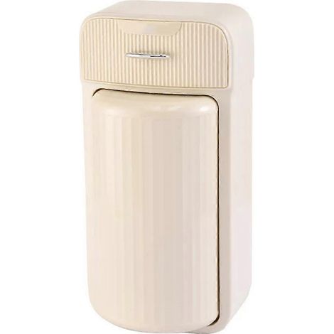 Boîte de rangement pour pinceaux de maquillage, support de rangement pour crèmes et cosmétiques, étagère murale pour coiffeuse et salle de bain, blanc crème (1/5)