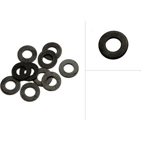 Rondelle plate M8 Noir - Par 75 pièces