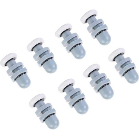 Ulisem Lot de 8 rails coulissants de porte de douche en plastique robuste pour salle de bain (20 mm) (1/4)