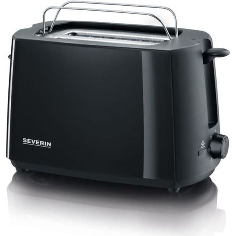 Grille Pain - Toaster Electrique SEVERIN AT2287 - 700 W, 2 tranches, brunissage réglable, support viennoiseries, noir (1/5)