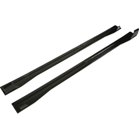 Bas-de-caisse latéral 2,2 m noir brillant, extensions de bas de porte extérieures, spoiler latéral inférieur pour Audi A3 A4 A5 A6 A7 A8 Q3, moulure de seuil design