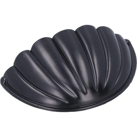 Half-Moon Shaped Cabinet Handle, Black Zinc Alloy (1/5)