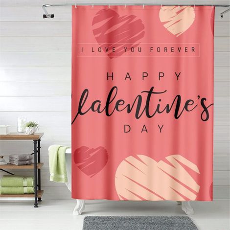 Rideau de douche imprimé avec œillets plastique, 90x180 cm, imperméable (1/5)