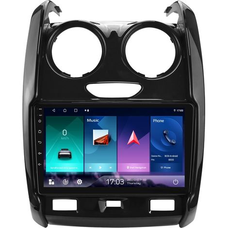 Autoradio pour Duster (2015-2020), 9 Pouces Android 14 écran Tactile 2+32 Go Navigation GPS avec Carplay Android Auto WiFi Bluetooth Commande au Volant USB TPMS OBD2 Dab+ (1/5)