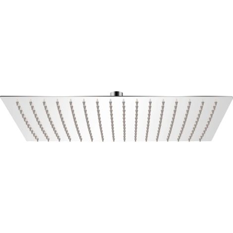 Soffione doccia rettangolare in acciaio inox a immersione 30 x 40 cm 020003096