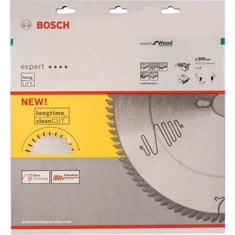 Kreissägeblatt Expert for Wood AD 300mm Z.72 WZ Bohr.30mm Schnitt-B.3,2mm
