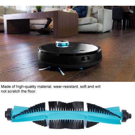 Brosse principale pour aspirateur robot Cecotec Conga Excellence 3090, 2 pièces ABS/Silicone noir 19,5cm, facile à installer (1/5)