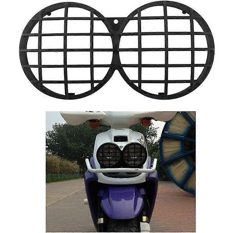 Cubierta protectora de rejilla de malla negra para faro de motocicleta BWS100 AF58（） (1/4)